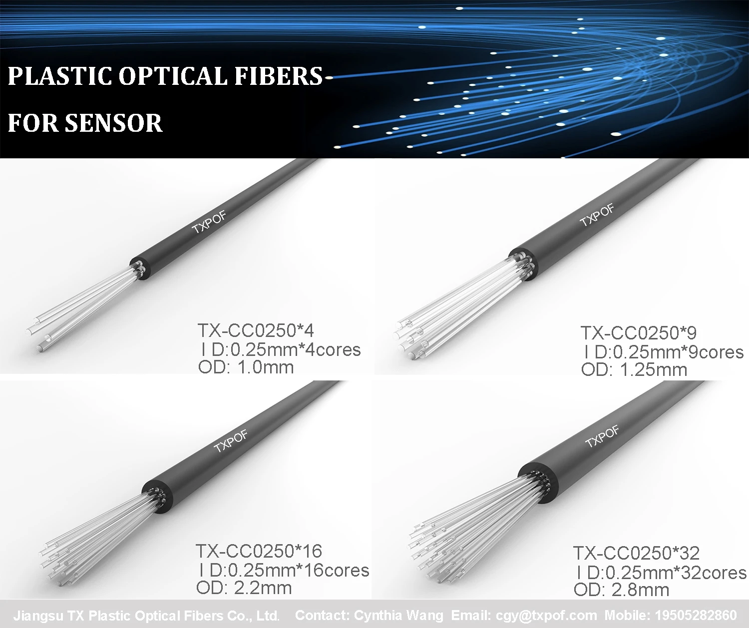 optical fiber for sensor